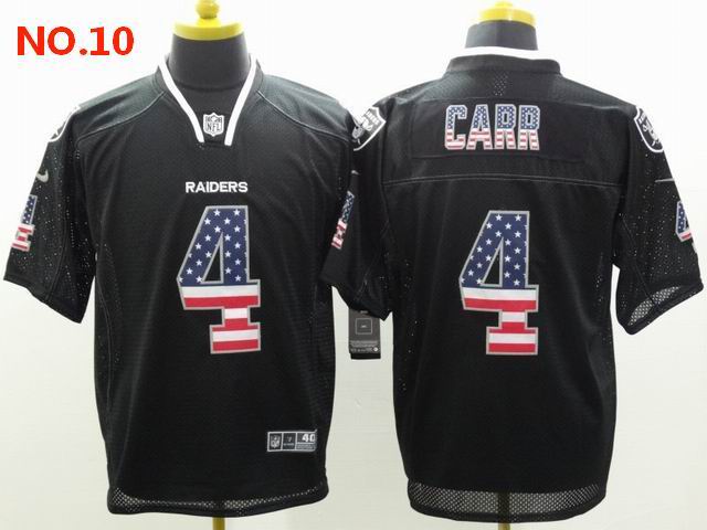 Men's Las Vegas Raiders 4 Derek Carr Jesey NO.10;